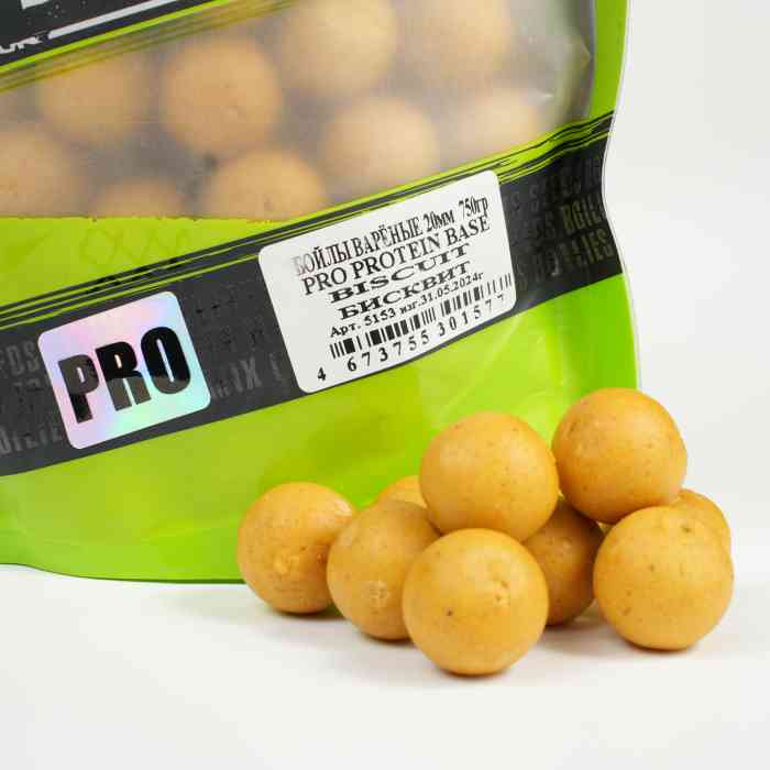 Бойлы варёные MINENKO (Бисквит) PRO PROTEIN PLUS BISCUIT 20мм (Zip-lock)