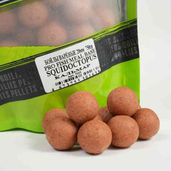 Бойлы варёные сквид октопус PRO FISH MEAL   д18 мм