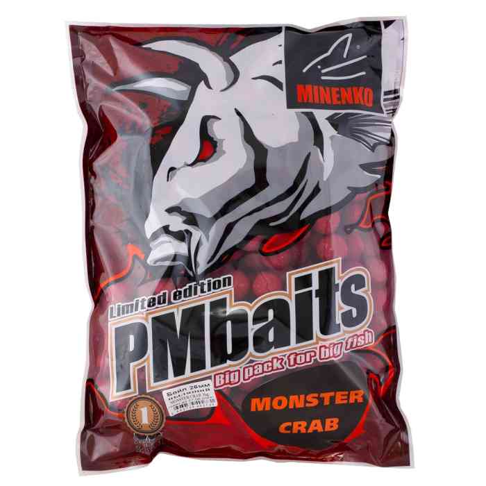 Бойлы пылящие MINENKO Crab & Chilli 24мм (3кг)