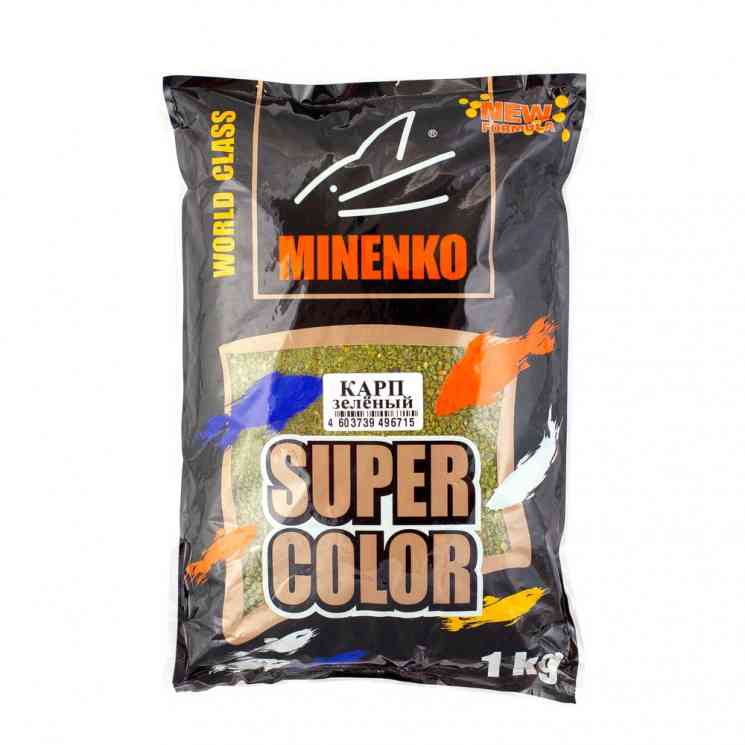 Купить Прикормка MINENKO Super Color Карп Зелёный