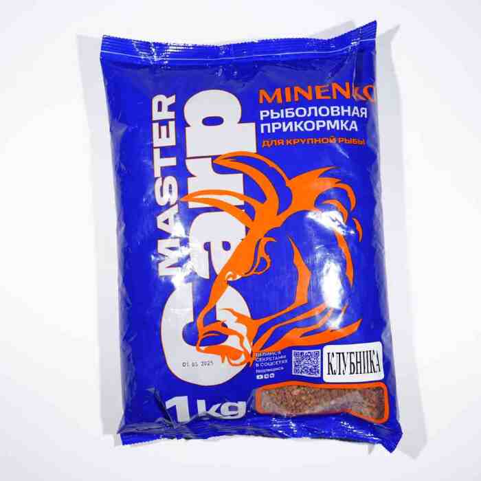 Прикормка MINENKO Master Carp Клубника
