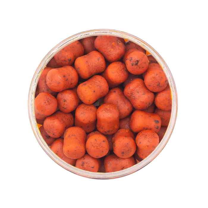 Насадочные DUMBELLS бойлы MINENKO ORANGE PLUM 14x20мм (в дипе)